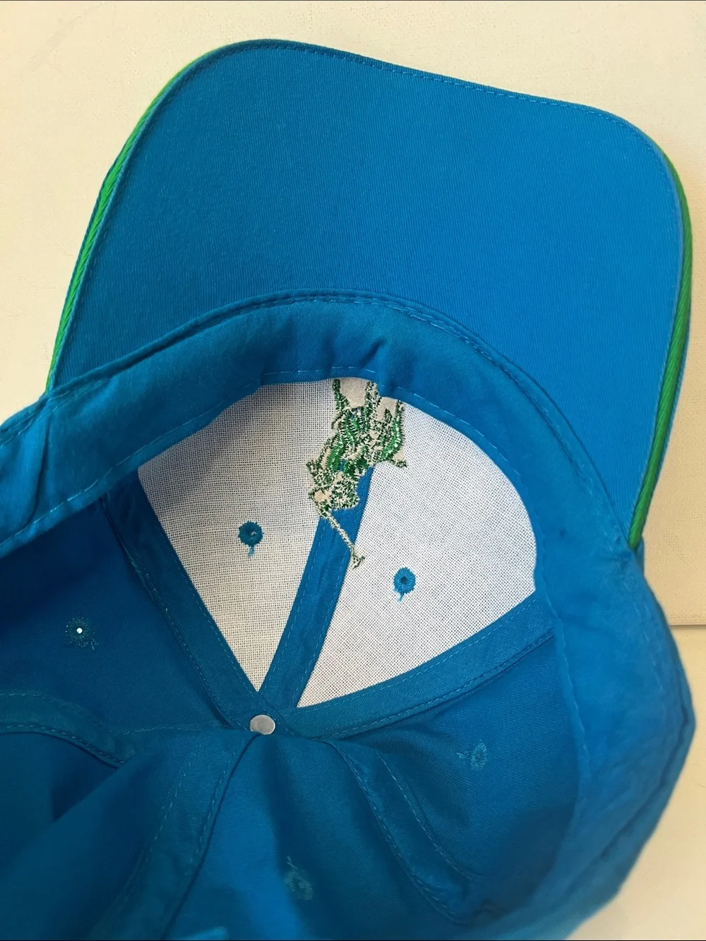 Ralph Lauren Teal Cap with Embroidered Logo